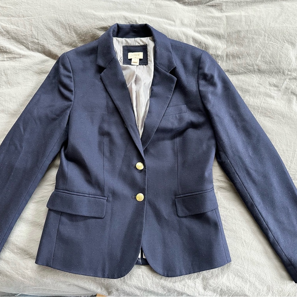 Navy Blazer with Gold Buttons